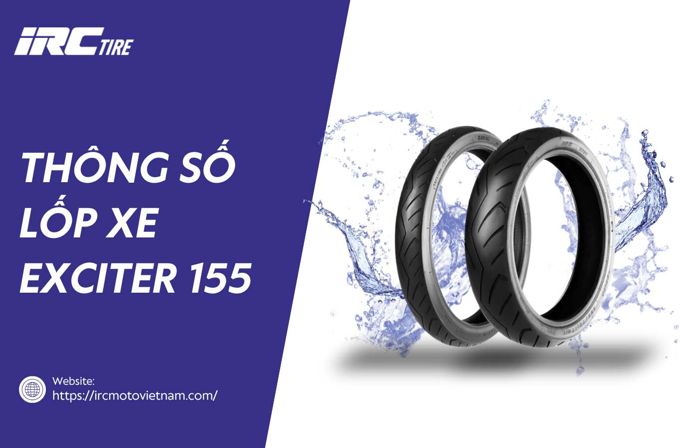 Thông số lốp xe Exciter 155 và cách chọn lốp thay thế phù hợp