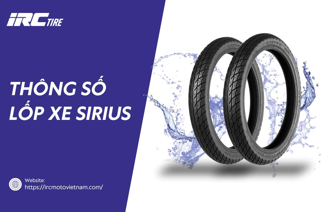 Thông số lốp xe Sirius & Cách chọn lốp chuẩn, độ bền cao