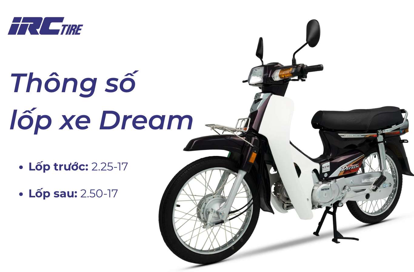 Thông số lốp xe Dream