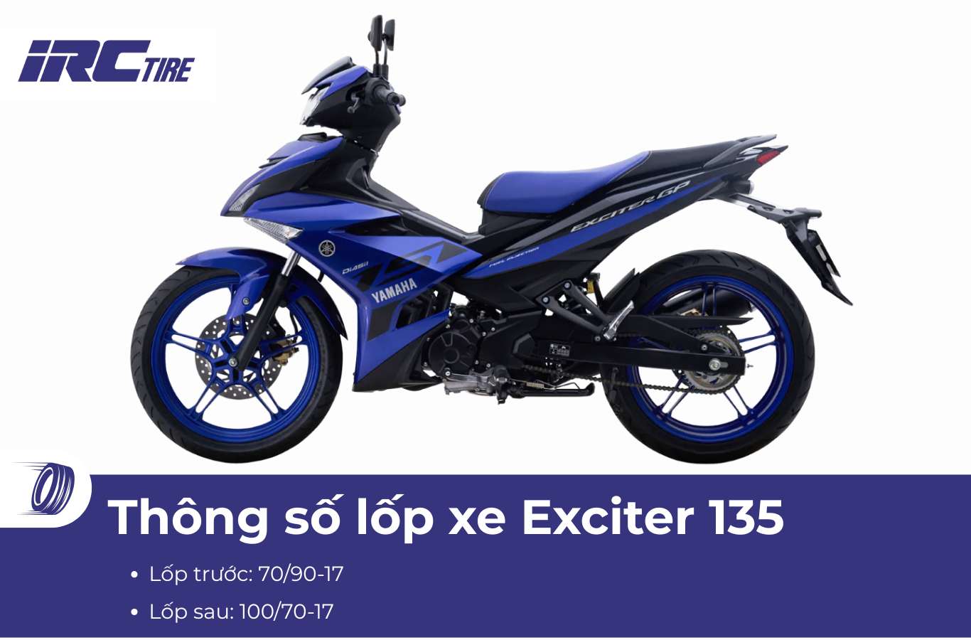 Thông số lốp xe Exciter 135
