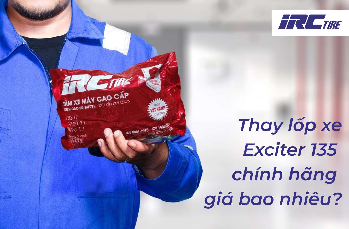 Thay lốp xe Exciter 135 chính hãng giá bao nhiêu?