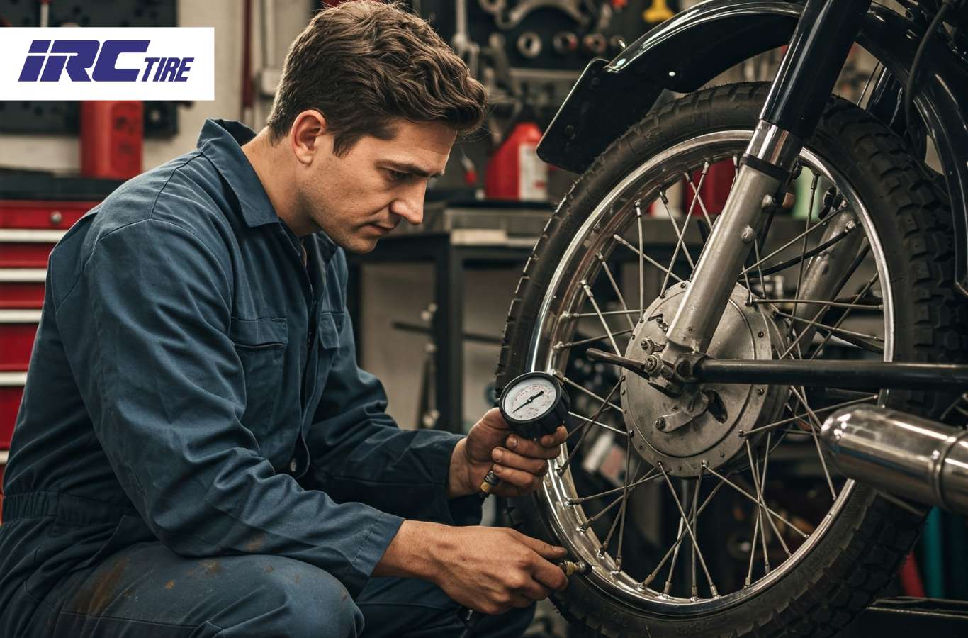 Cách kiểm tra và bơm lốp xe máy chính xác
