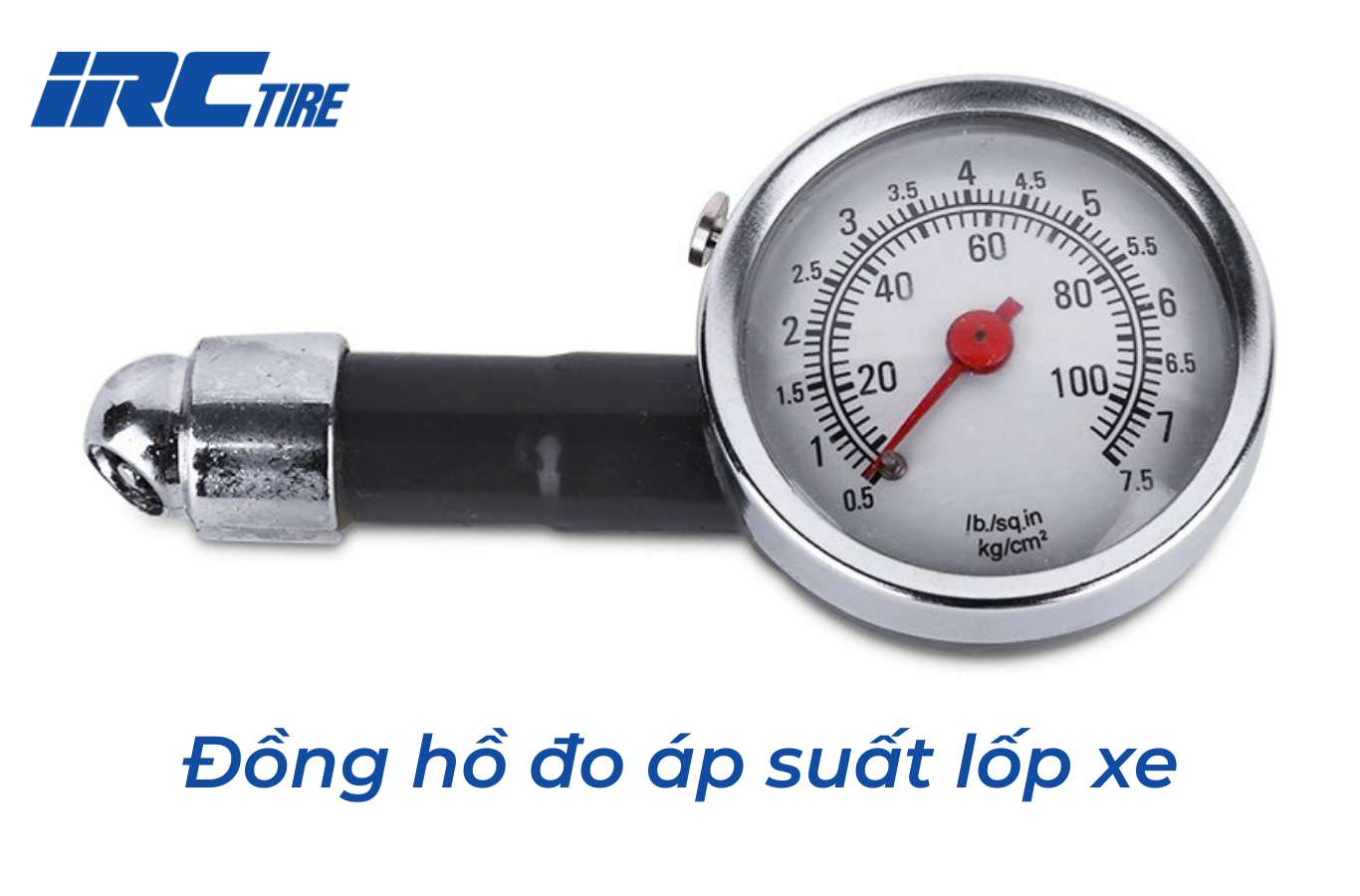 Kiểm tra áp suất lốp bằng đồng hồ đo áp suất