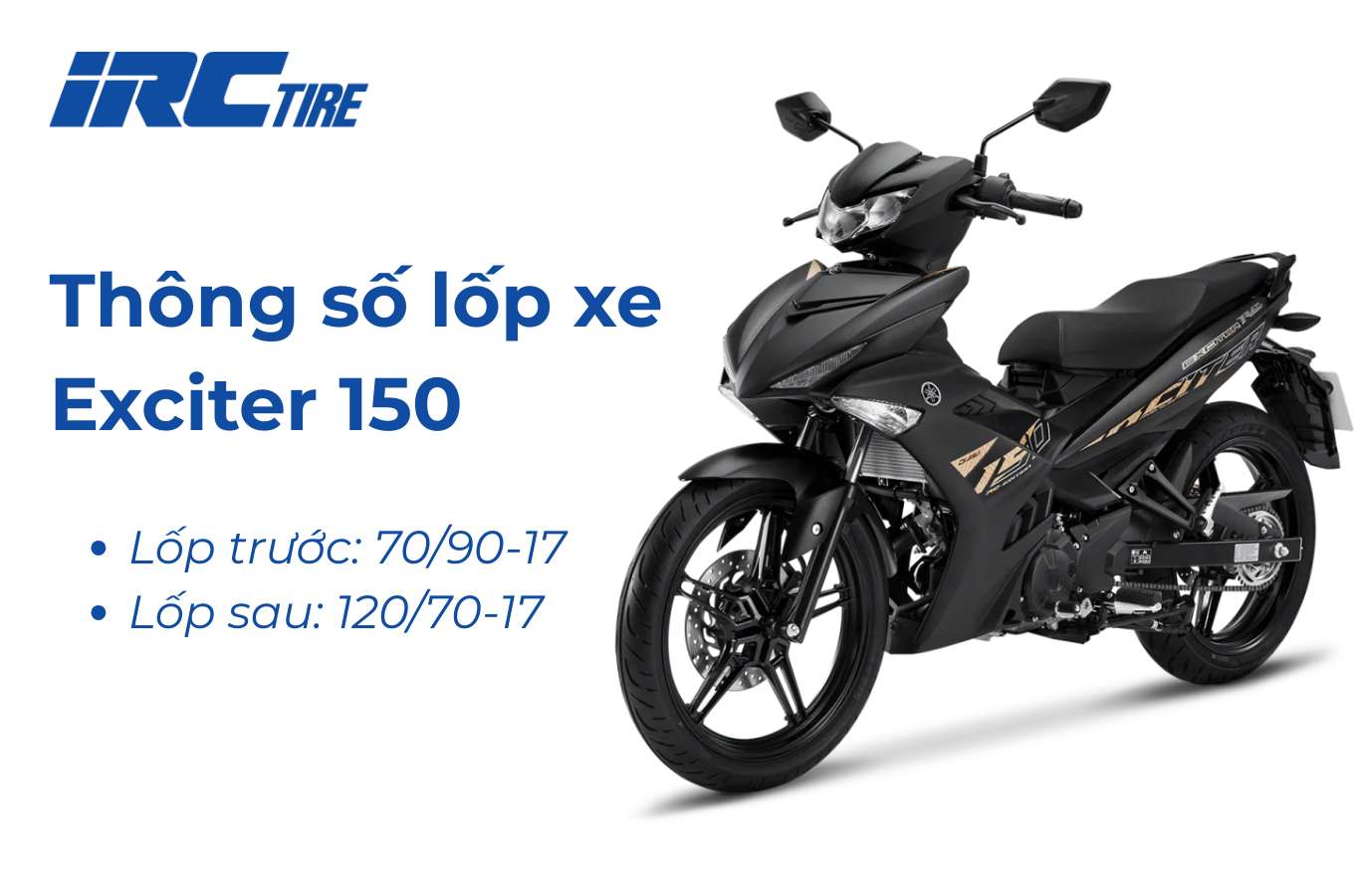Thông số lốp xe Exciter 150