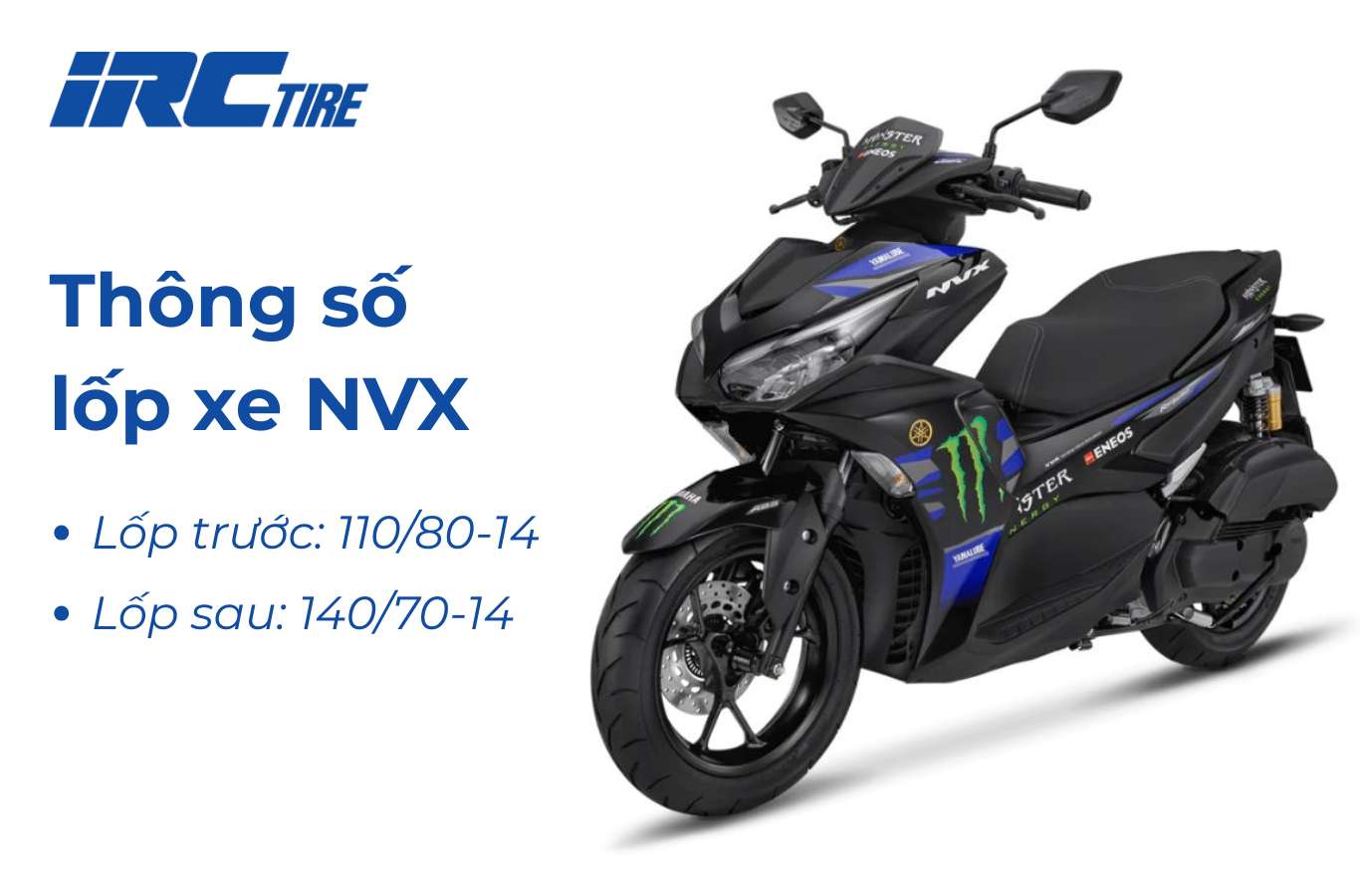 Thông số lốp xe NVX