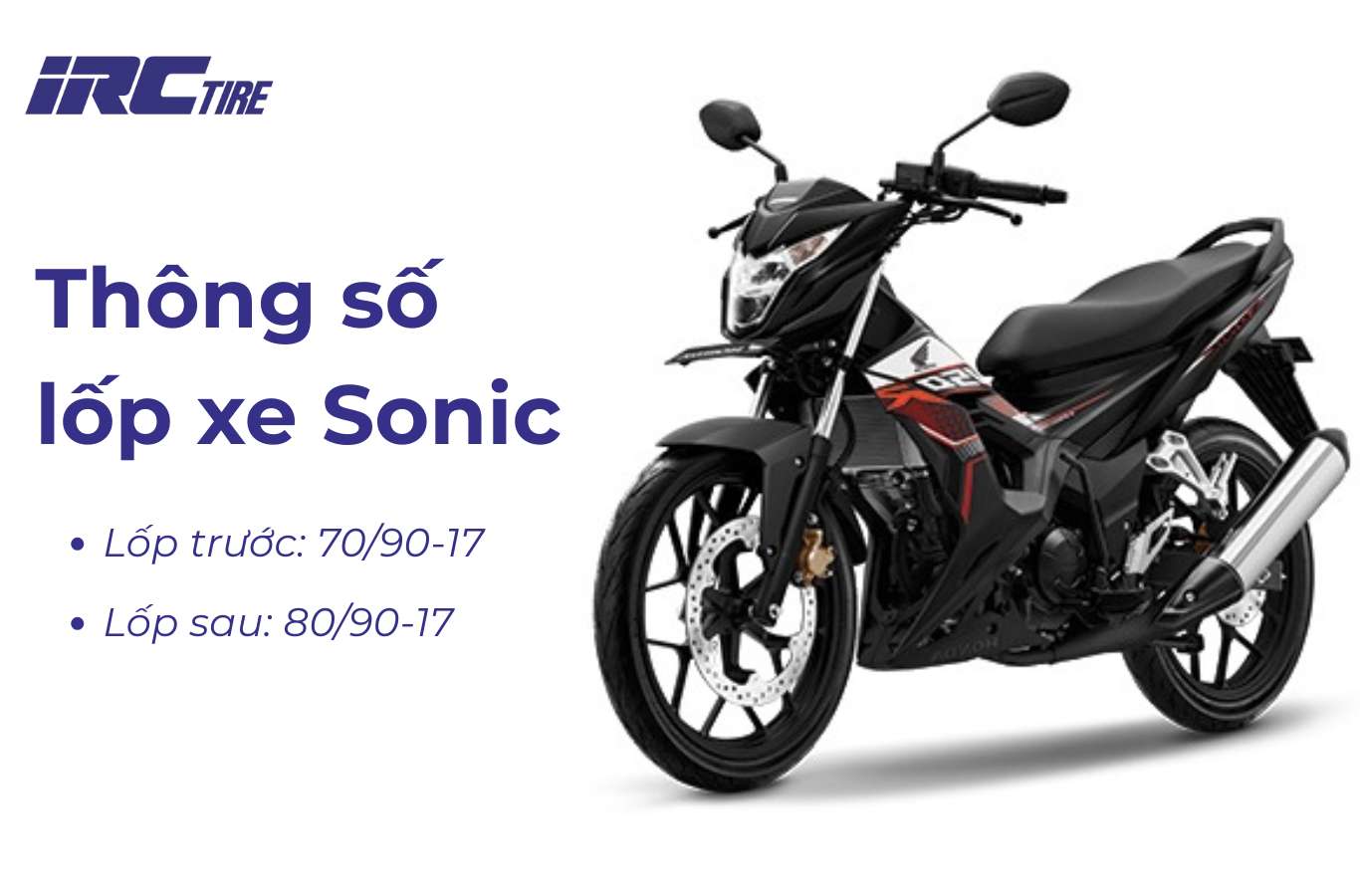 Thông số lốp xe Sonic là bao nhiêu?